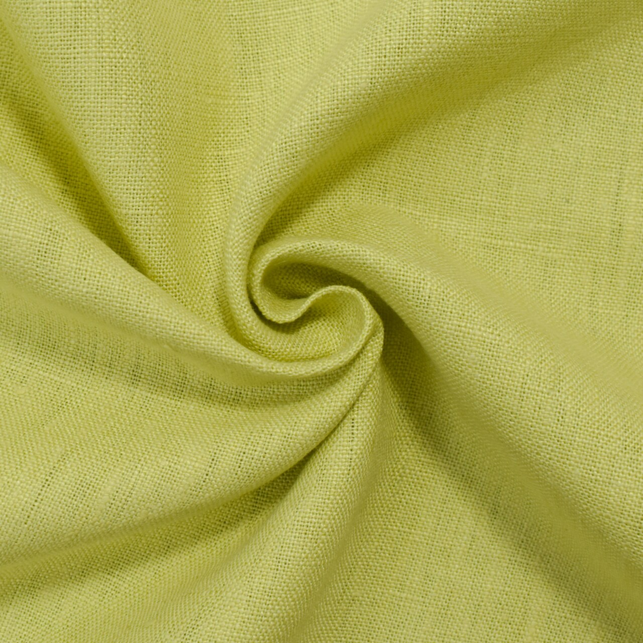 Lime Green Linen Cross Hatch Slub Solid Woven Fabric By the Yard
